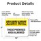 Signmission These Premises Are Alarmed OSHA Security Notice Sign, Aluminum, 10in W x 7in L, 2PK OS-2PACK-SN-A-710-L-11650 - alternate 2